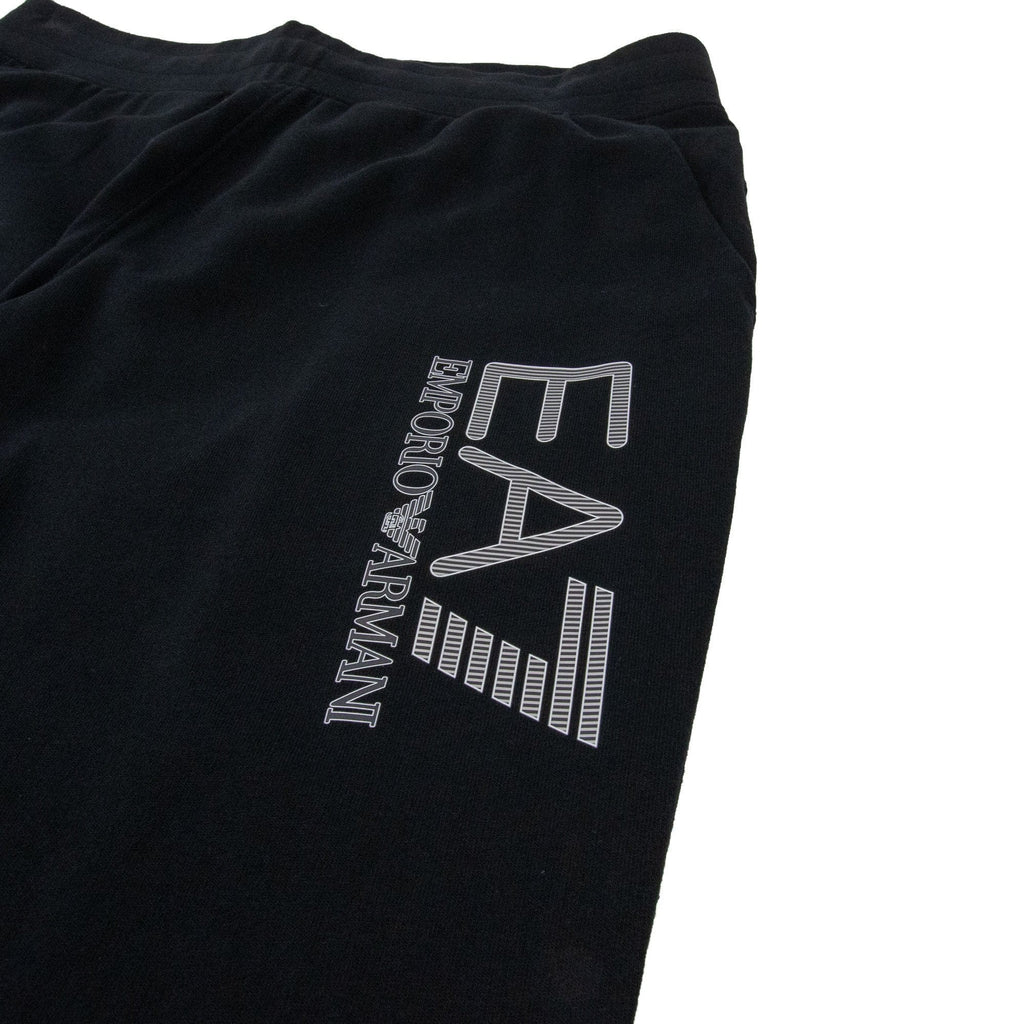 EA7 Hooded Zip Up Large Logo Tracksuit Black