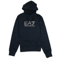 EA7 Train Visibility Large Silver Logo Hoodie Darkslate