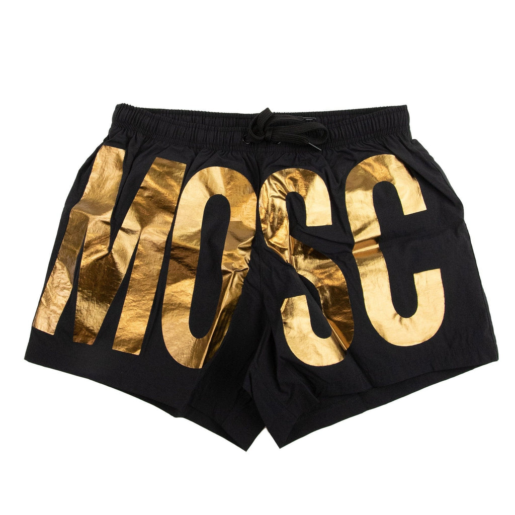 Love Moschino Foil Swim Shorts Black/Gold
