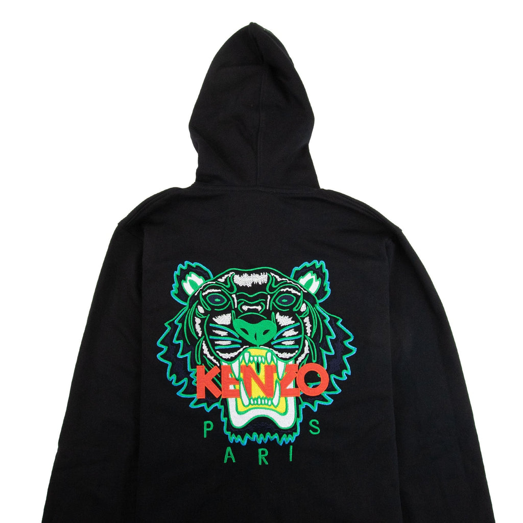 Kenzo Tiger Zip Hoodie Black/Green 4XA