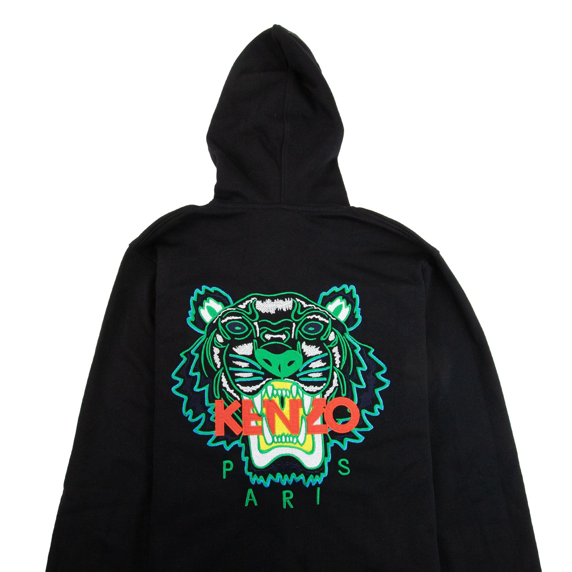 Kenzo Tiger Zip Hoodie Black/Green 4XA