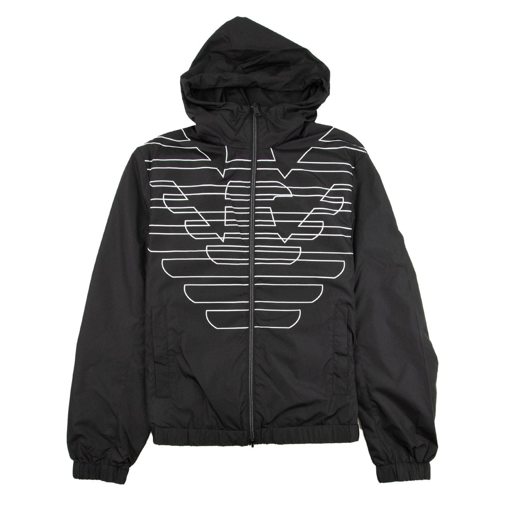 Emporio Armani Reversible Large Logo Jacket Nero/Bianco