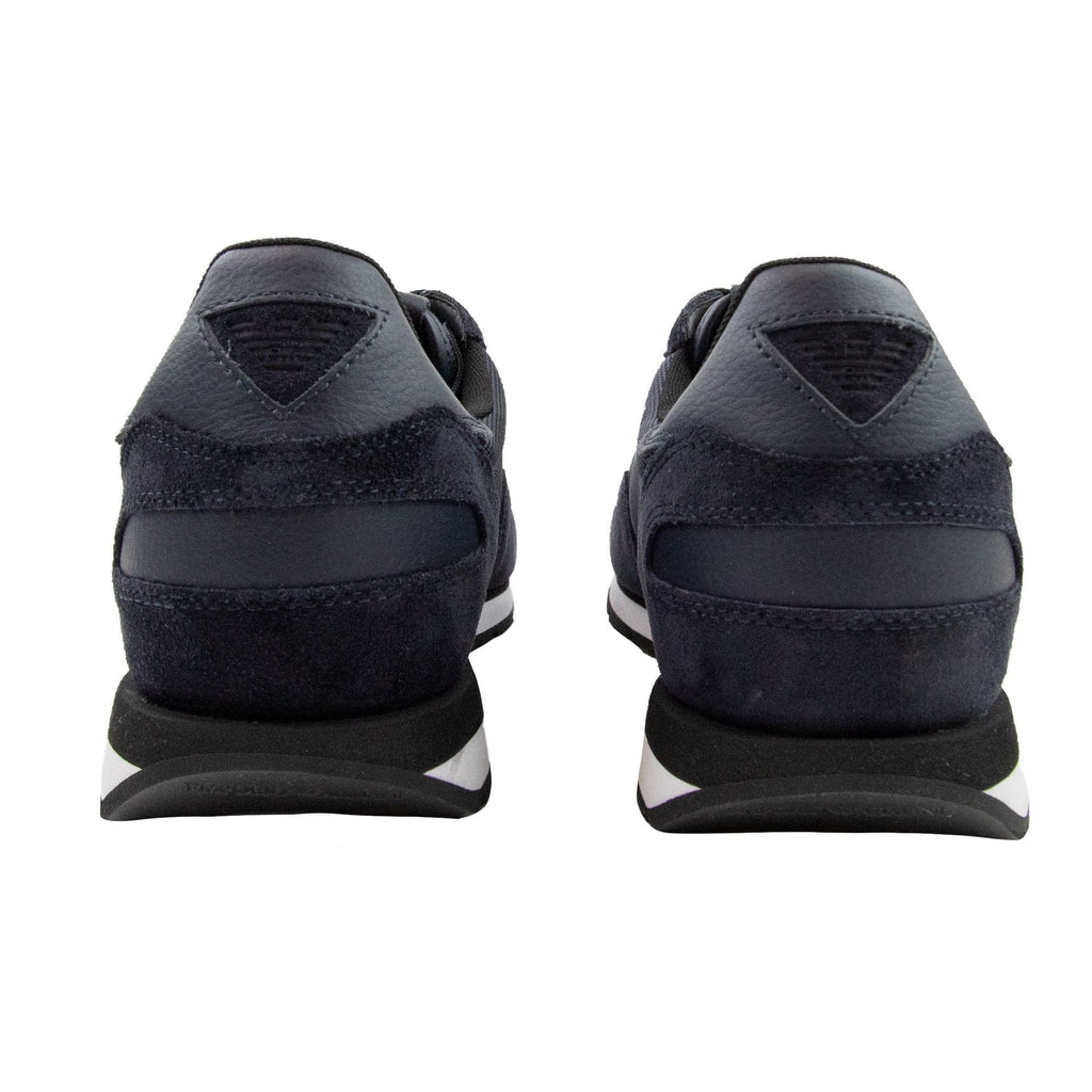 Emporio Armani Eagle Logo Running Trainer Navy