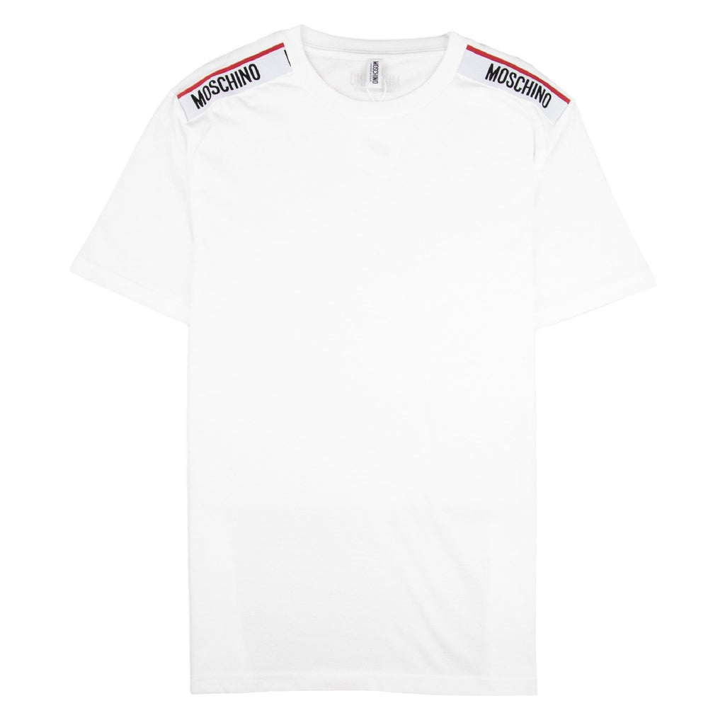 Moschino Underwear Tape Logo T-shirt White 001