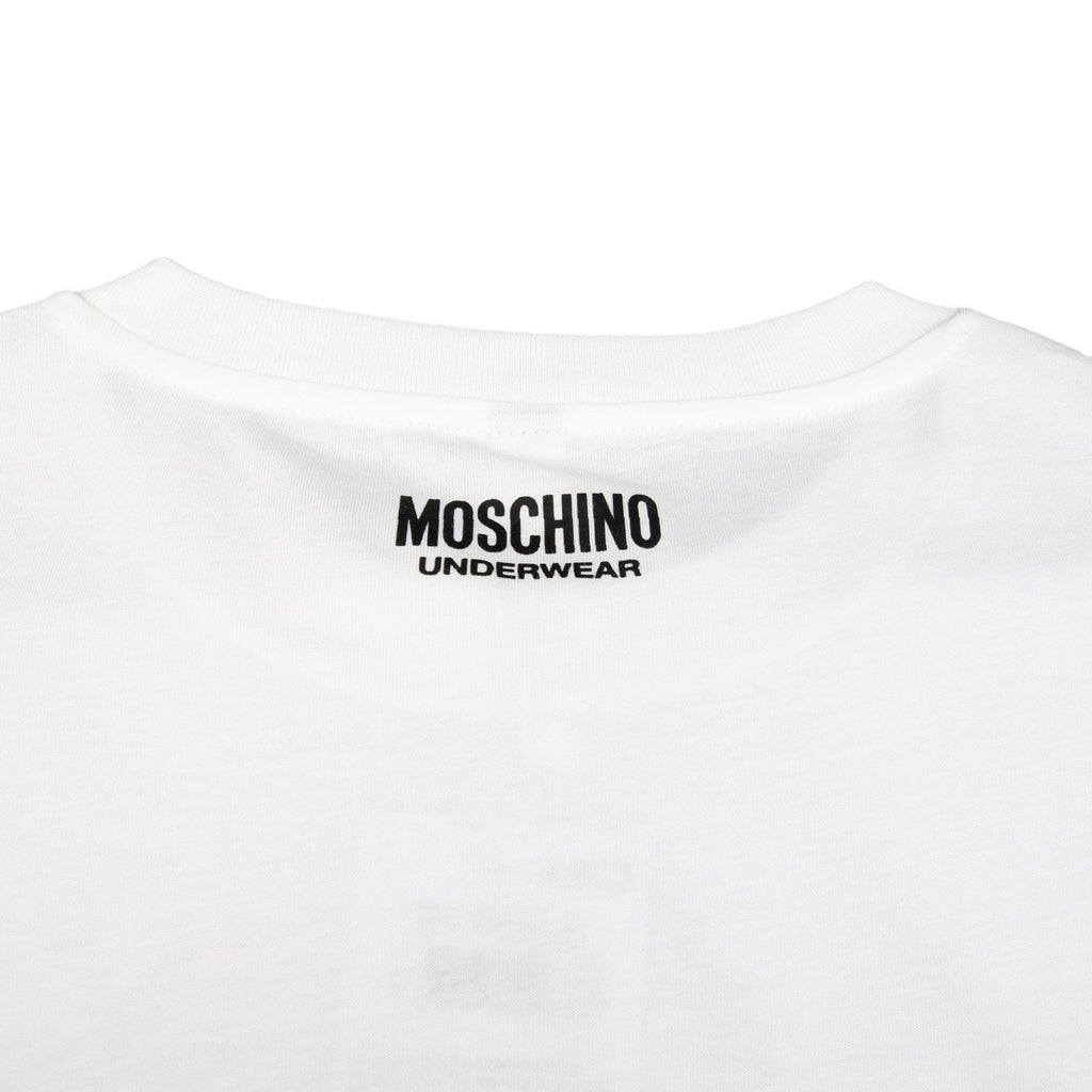 Moschino Underwear Tape Logo T-shirt White 001
