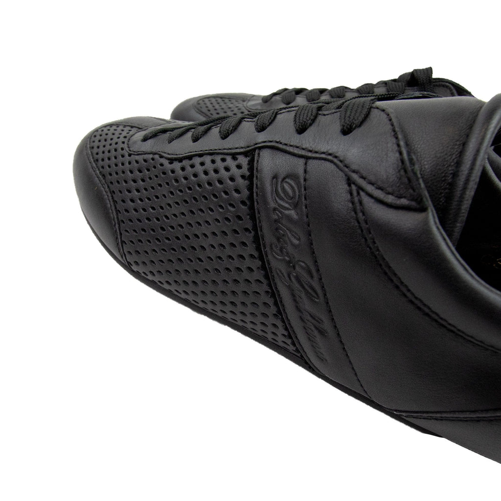 Dolce & Gabbana Slim Script Logo Mesh Trainers Black