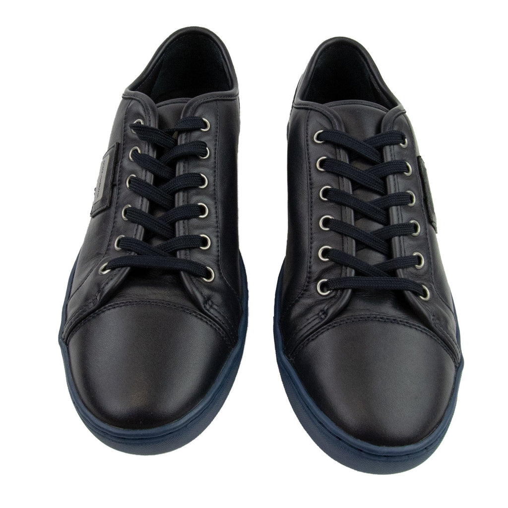 Dolce & Gabbana Slim Script Logo Mesh Trainers Black