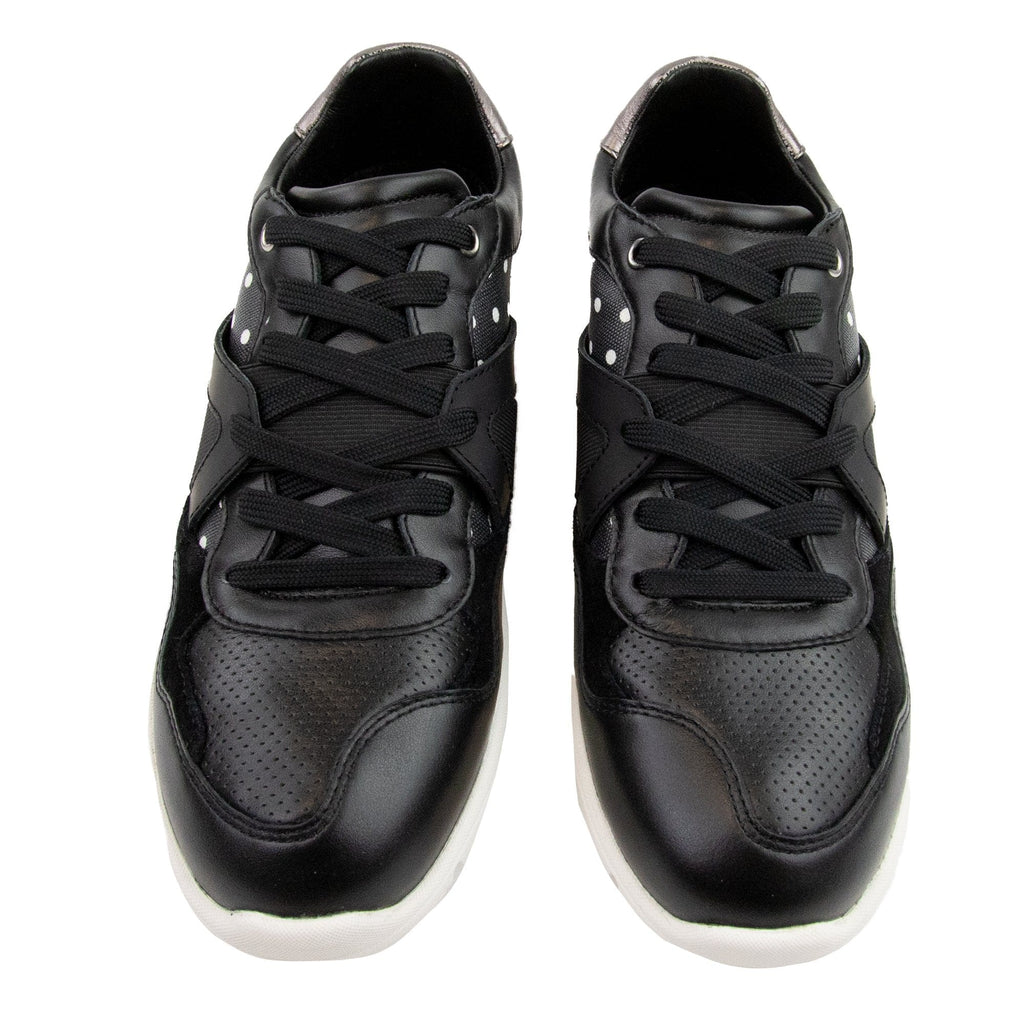 Dolce & Gabbana Low Top Pokka Dot Running Sneaker Black