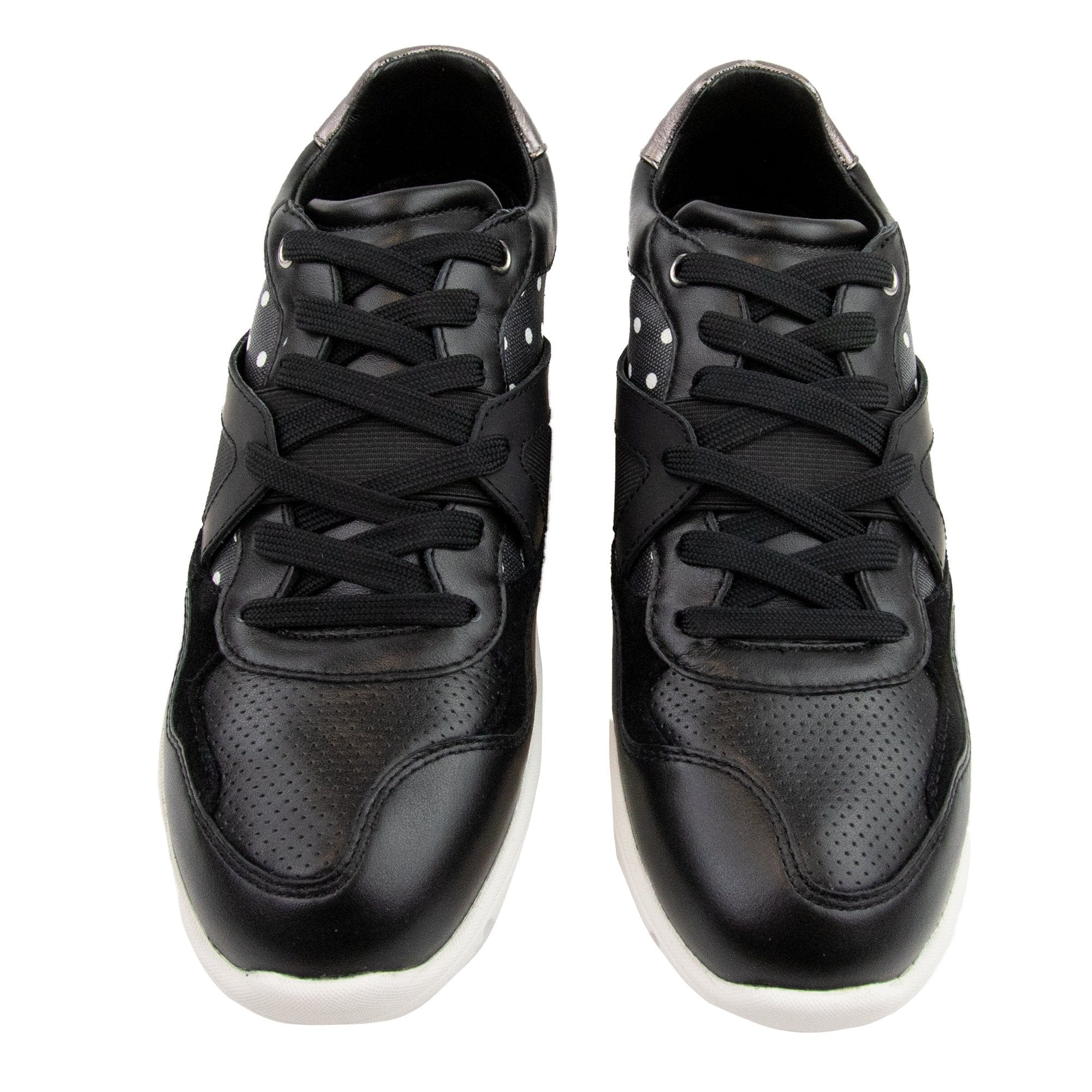 Dolce & Gabbana Low Top Pokka Dot Running Sneaker Black