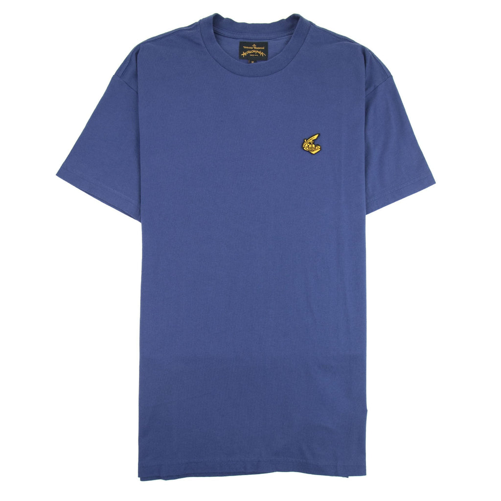 Vivienne Westwood Anglomania Embroidered Boxy T-shirt Navy