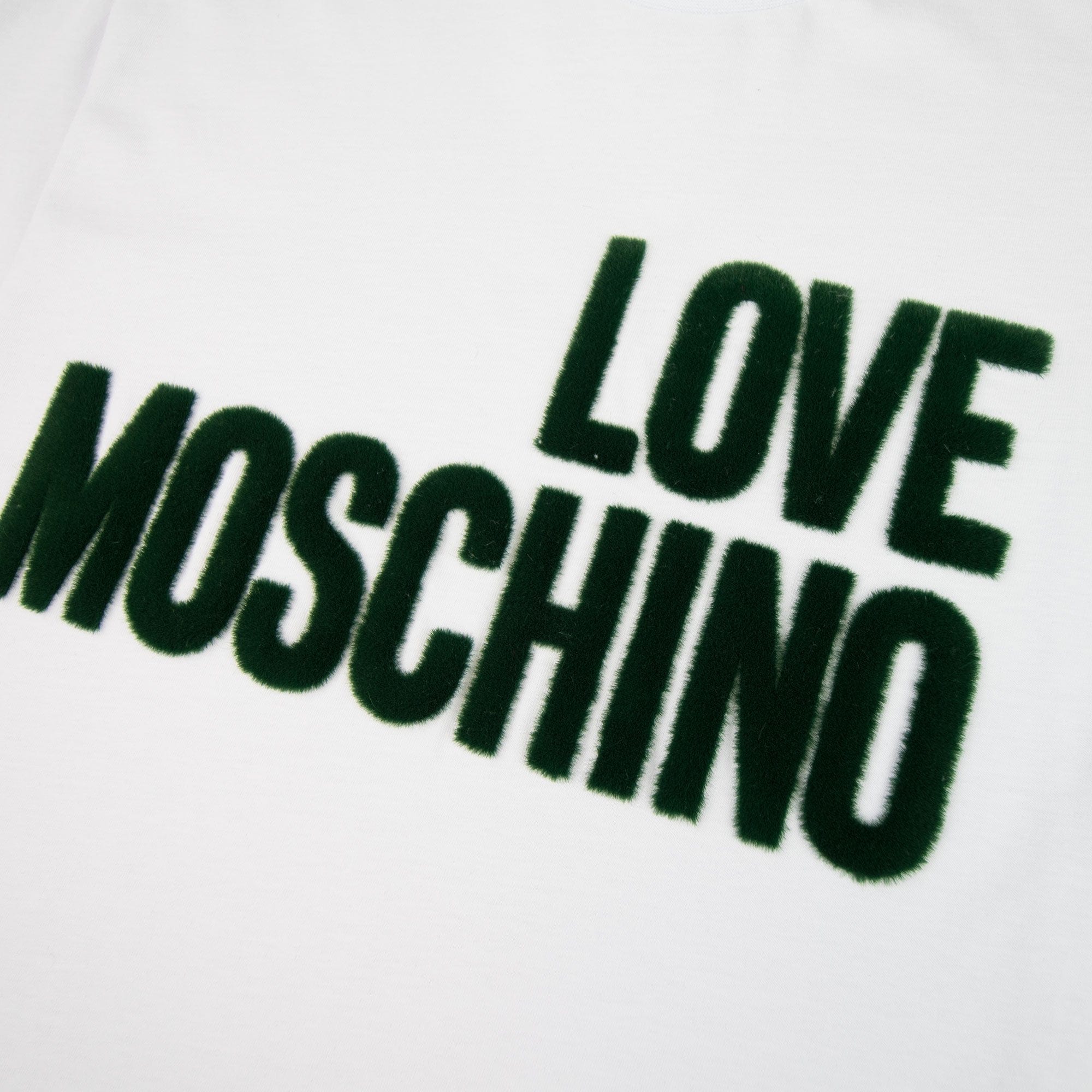 Love Moschino Grass Logo T-shirt White