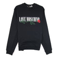 Love Moschino Rose Logo Sweatshirt Black