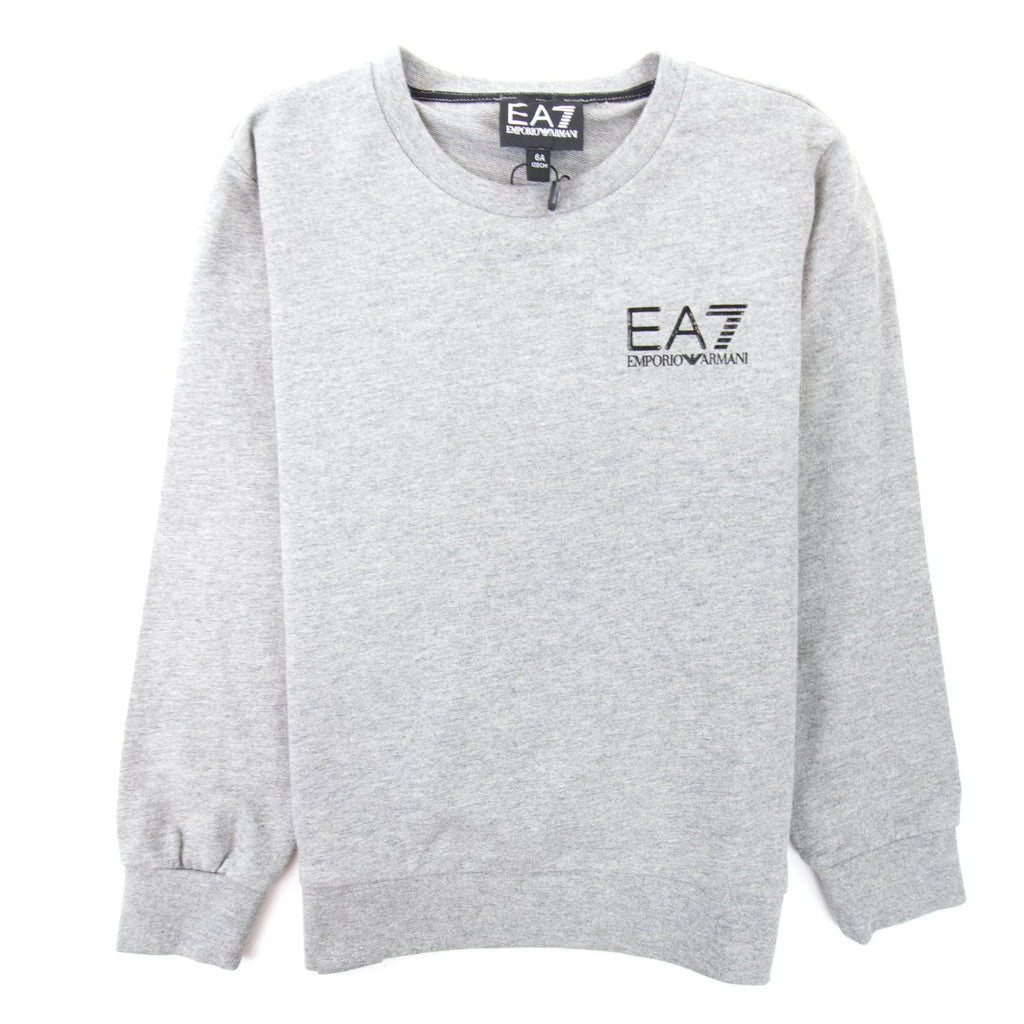 EA7 Junior Chest Logo Sweatshirt Grey