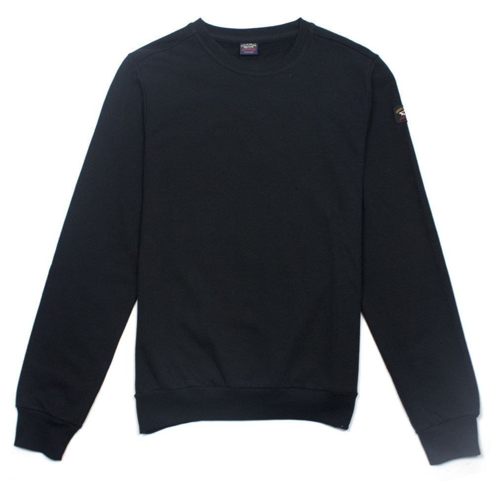 Paul And Shark Arm Patch Crewneck Sweatshirt Black