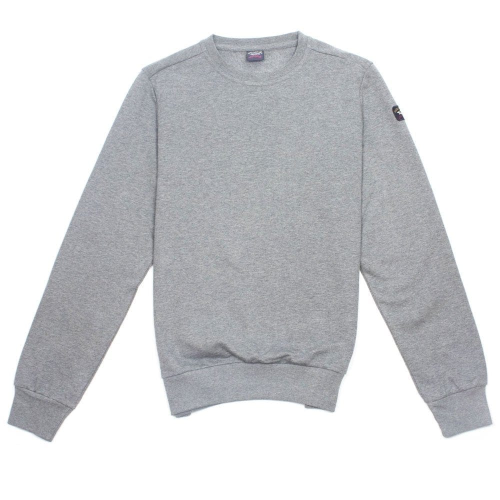 Paul And Shark Arm Patch Crewneck Sweatshirt Light Grey