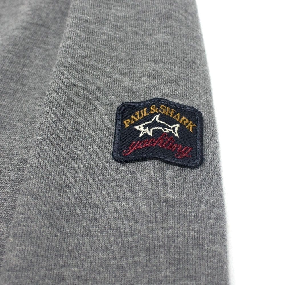 Paul And Shark Arm Patch Crewneck Sweatshirt Light Grey