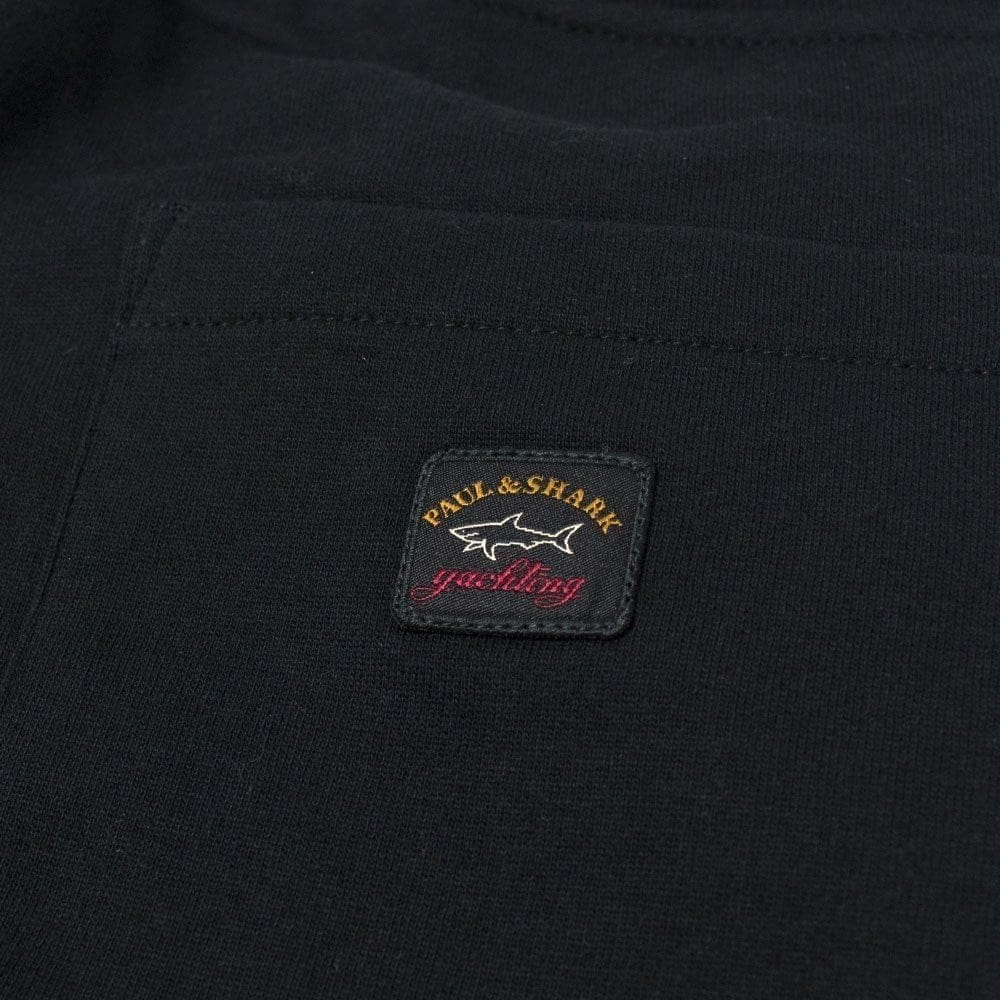 Paul And Shark Back Pocket Patch Logo Tracksuit Bottoms Black