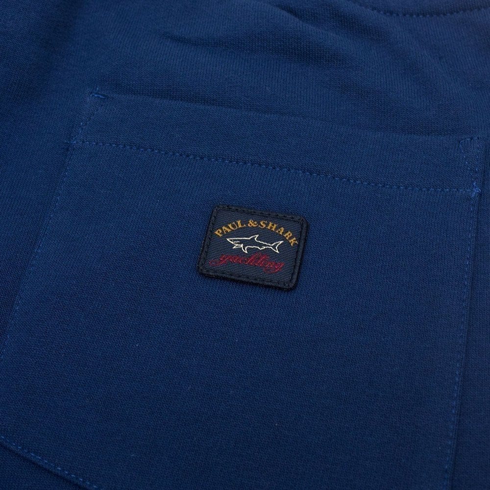 Paul And Shark Back Pocket Patch Logo Tracksuit Bottoms Royal Blue