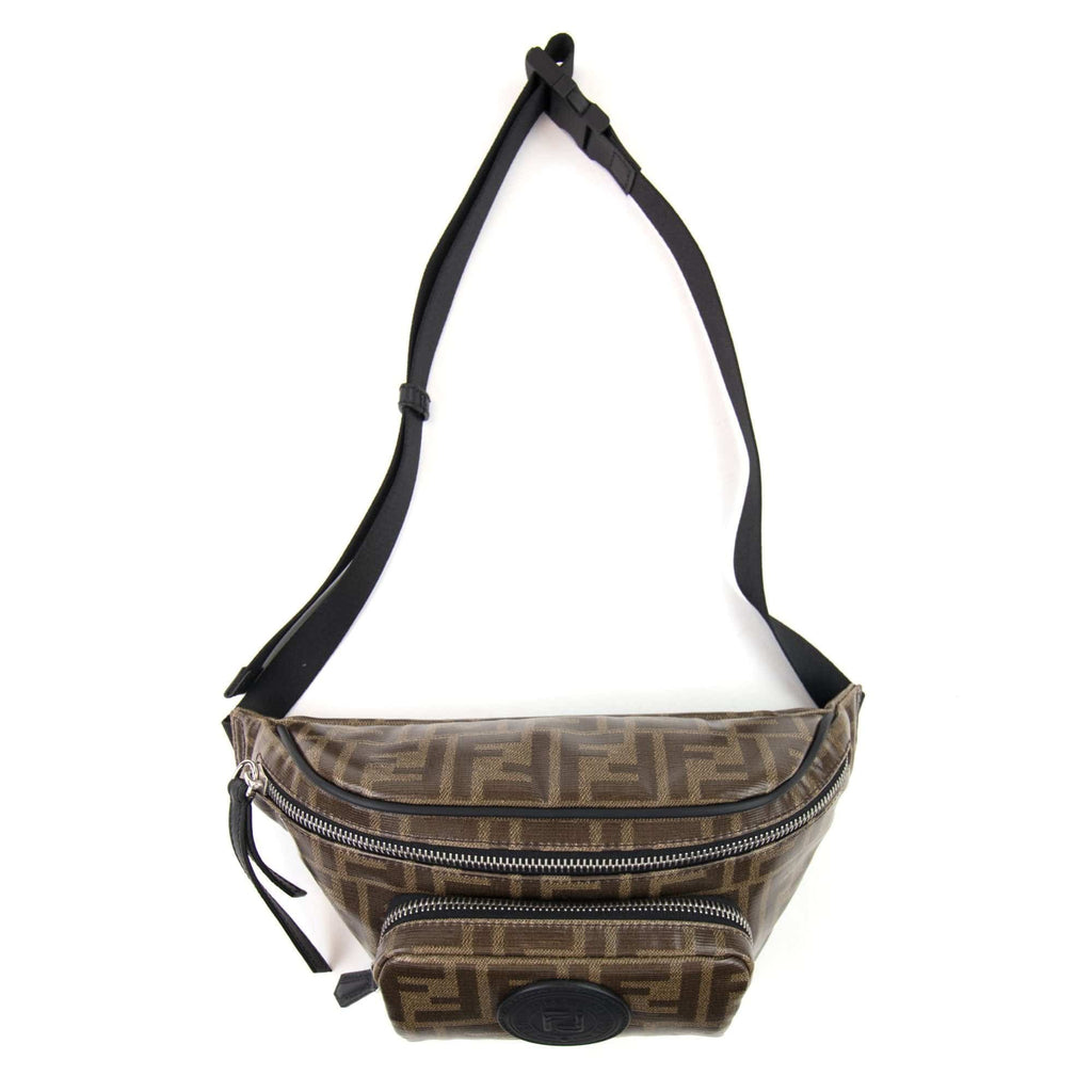 Fendi FF Logo Belt Bag Brown