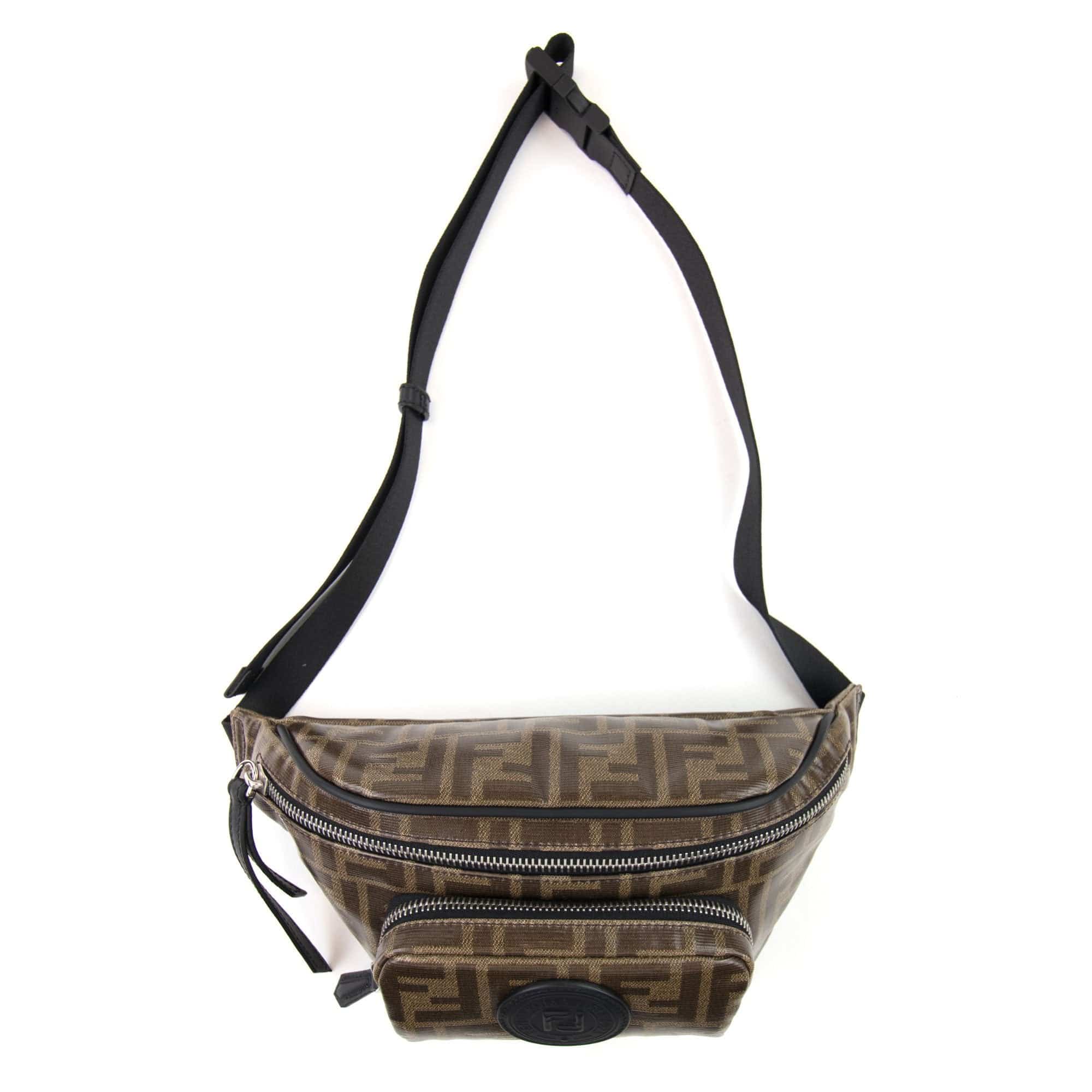Fendi FF Logo Belt Bag Brown