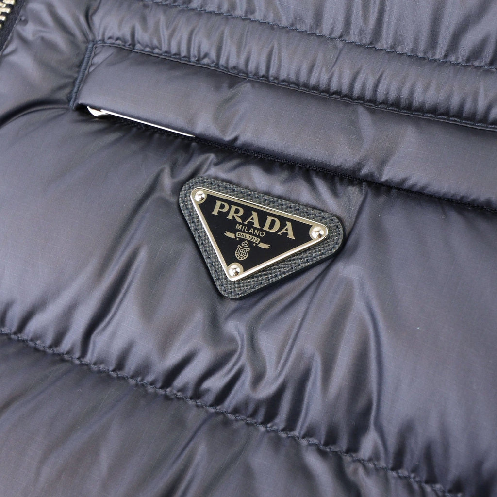 Prada Piumino Ripstop Gilet Navy/Aviazione