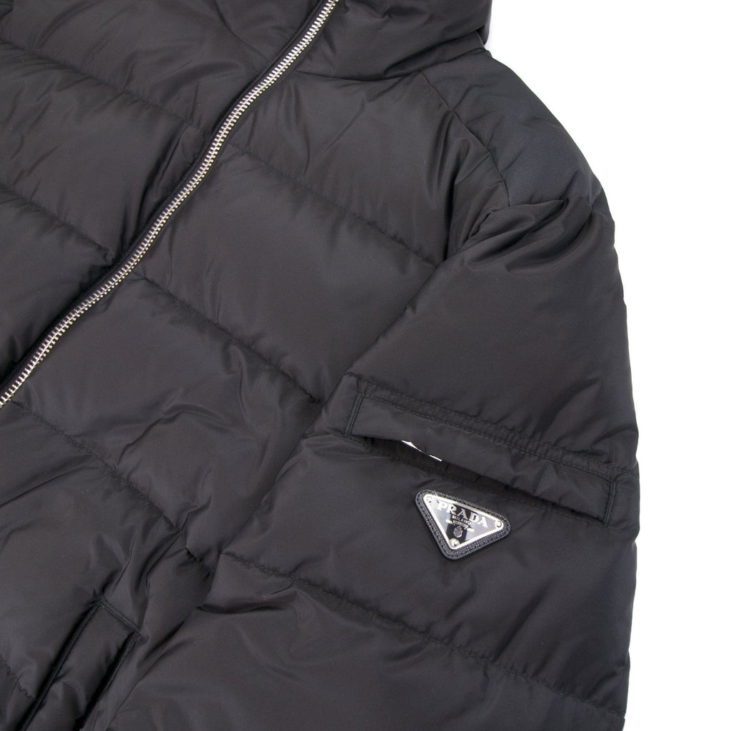 Prada Piumino Nylon Piuma Puffer Jacket Nero