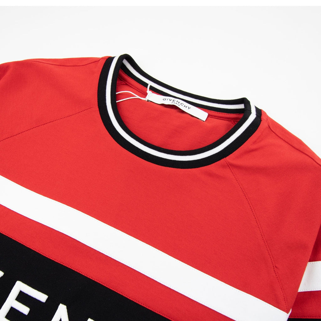 Givenchy 4G Contrasted Slim Fit T-Shirt Red/Black