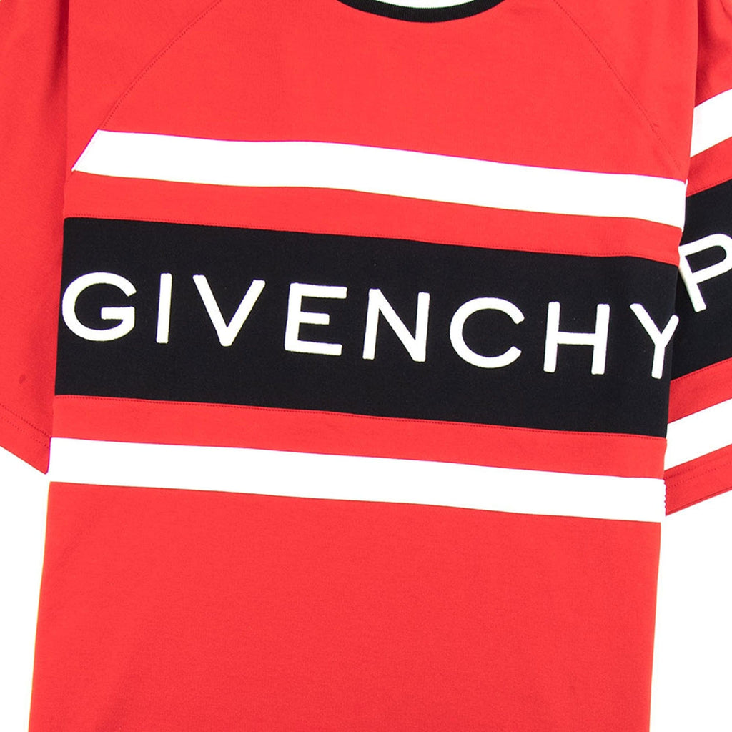 Givenchy 4G Contrasted Slim Fit T-Shirt Red/Black