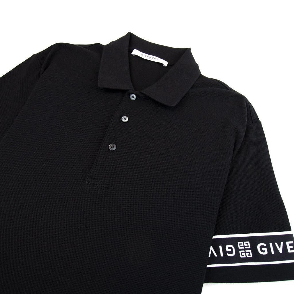 Givenchy 4G Band Slim Fit Polo Black
