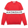 Givenchy Reverse Logo Sweater Red/white