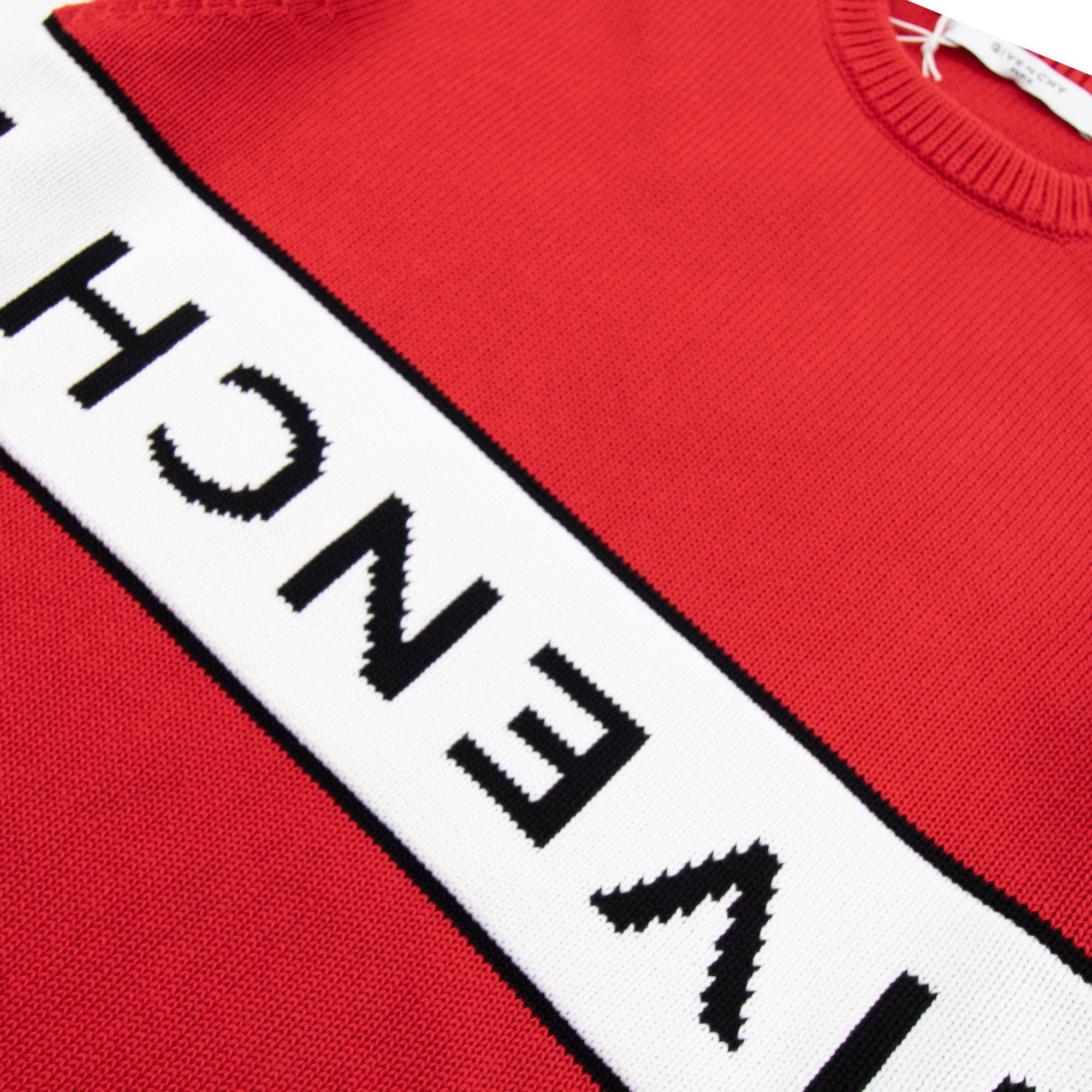 Givenchy Reverse Logo Sweater Red/white