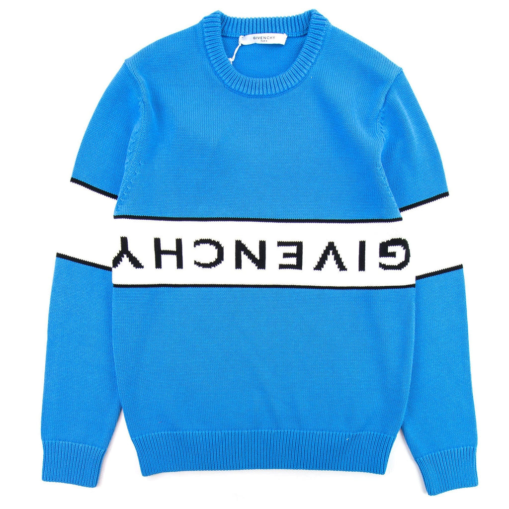 Givenchy Reverse Logo Sweater Blue/white