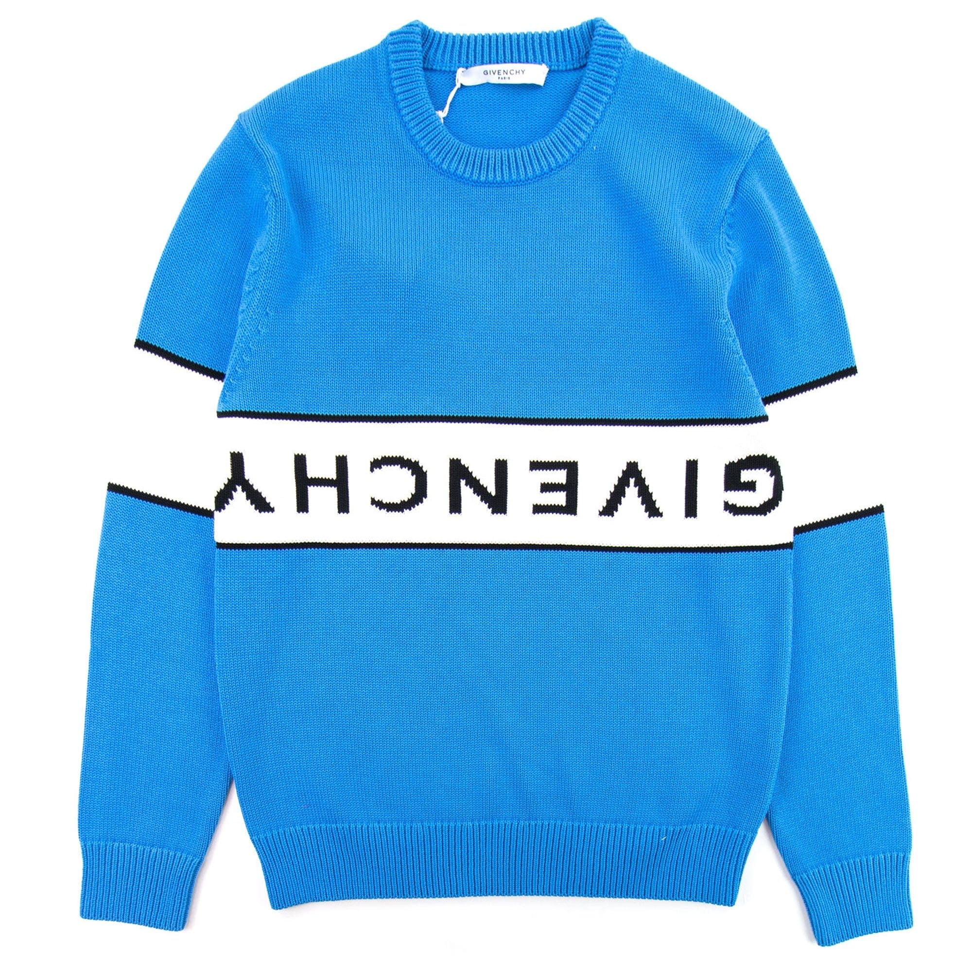 Givenchy Reverse Logo Sweater Blue/white