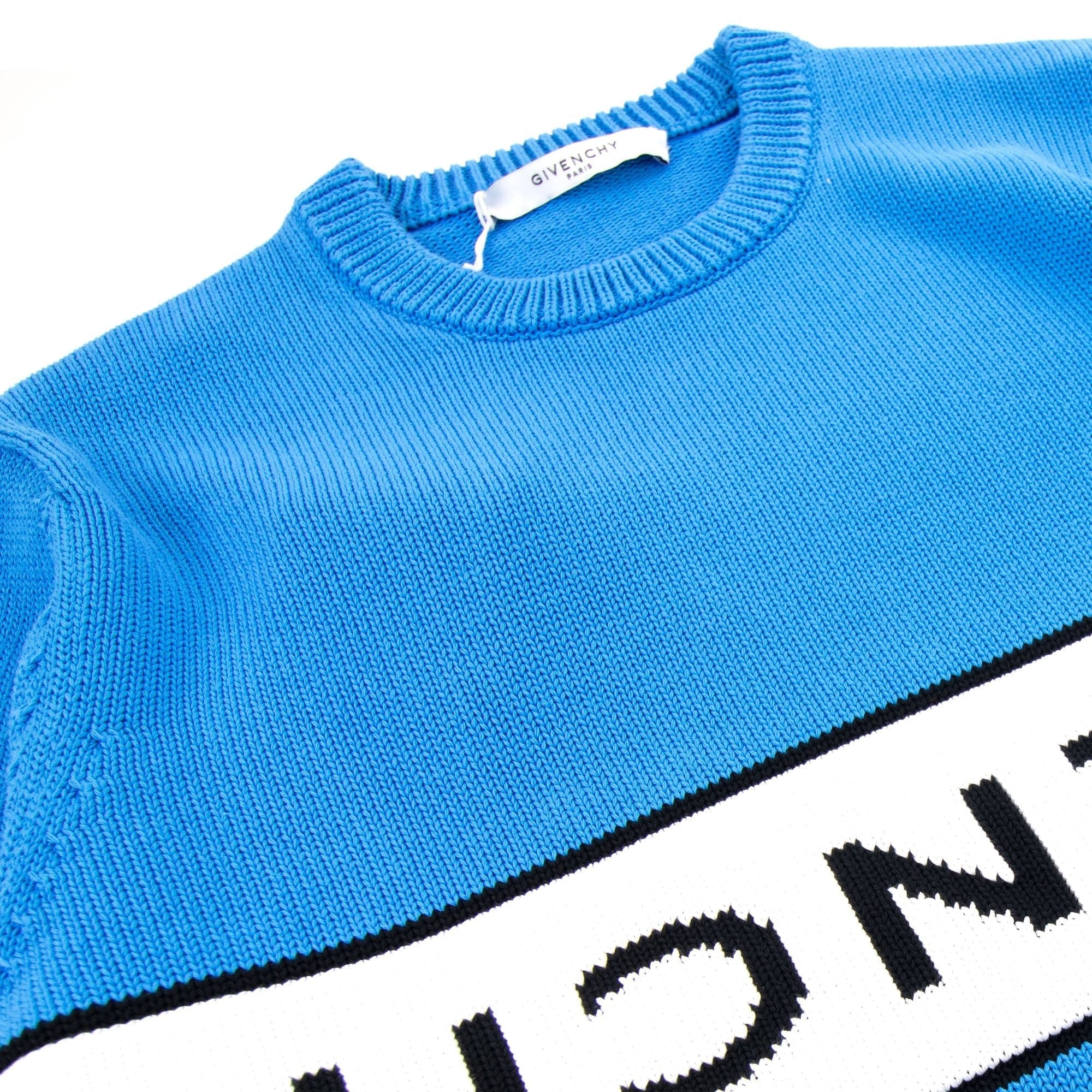Givenchy Reverse Logo Sweater Blue/white
