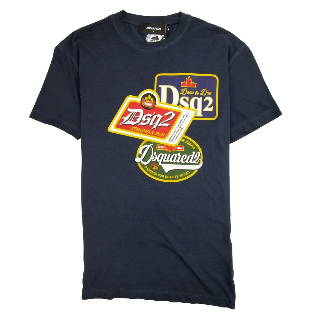 Dsquared2 Strong & Fun Vintage T-shirt Blue 524