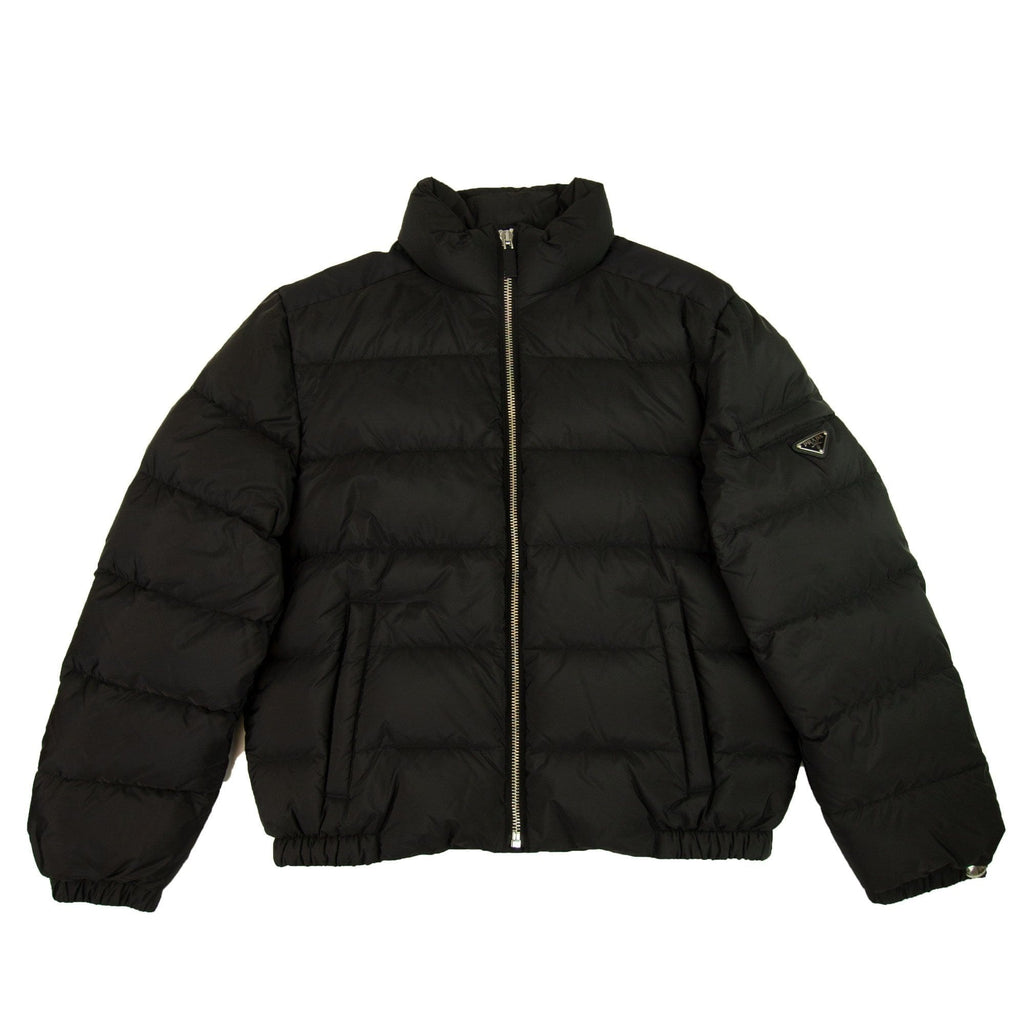 Prada Piumino Nylon Down Jacket Nero