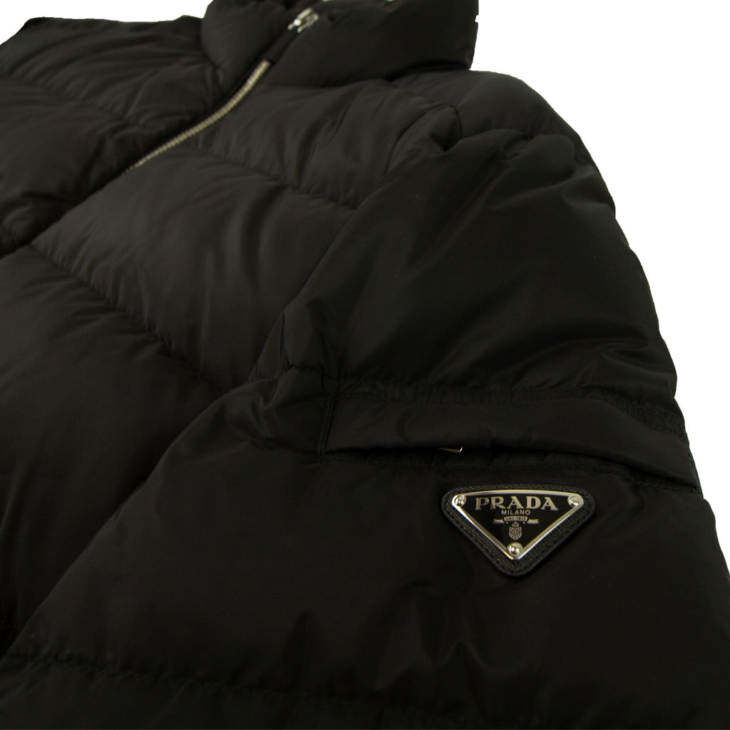 Prada Piumino Nylon Down Jacket Nero