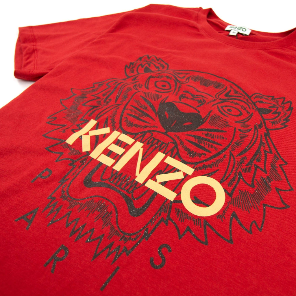 Kenzo Glitter Tiger T-shirt Red