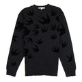 Mcq By Alexander Mcqueen Felt Swallow Swarm Sweatshirt Black/Black