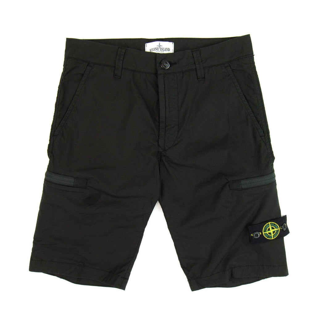 Stone Island Junior Cargo Shorts Black VOO29