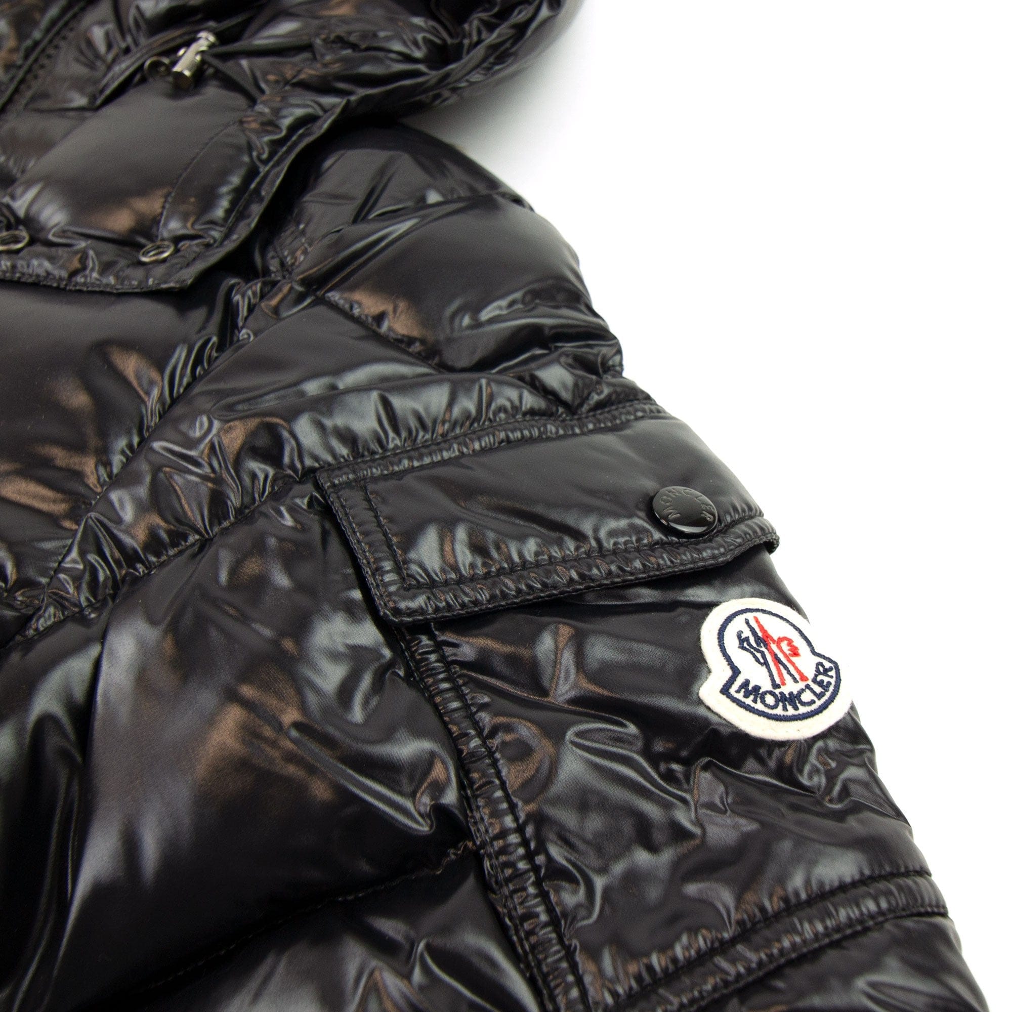 Moncler Maya Giubbotto Hooded Jacket Black 999