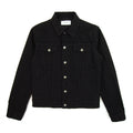 Givenchy Embroidered Rainbow Logo Denim Jacket Black