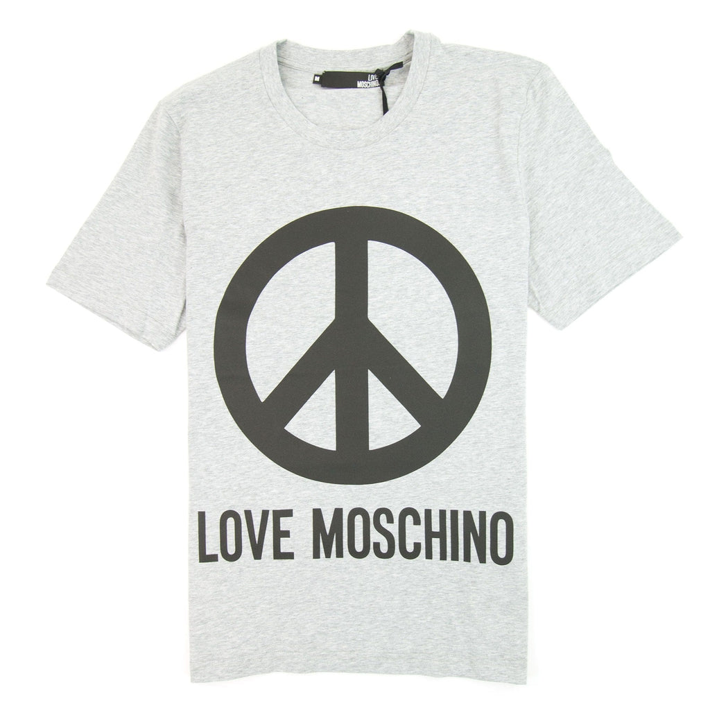 Love Moschino Peace T-shirt Grey/Black