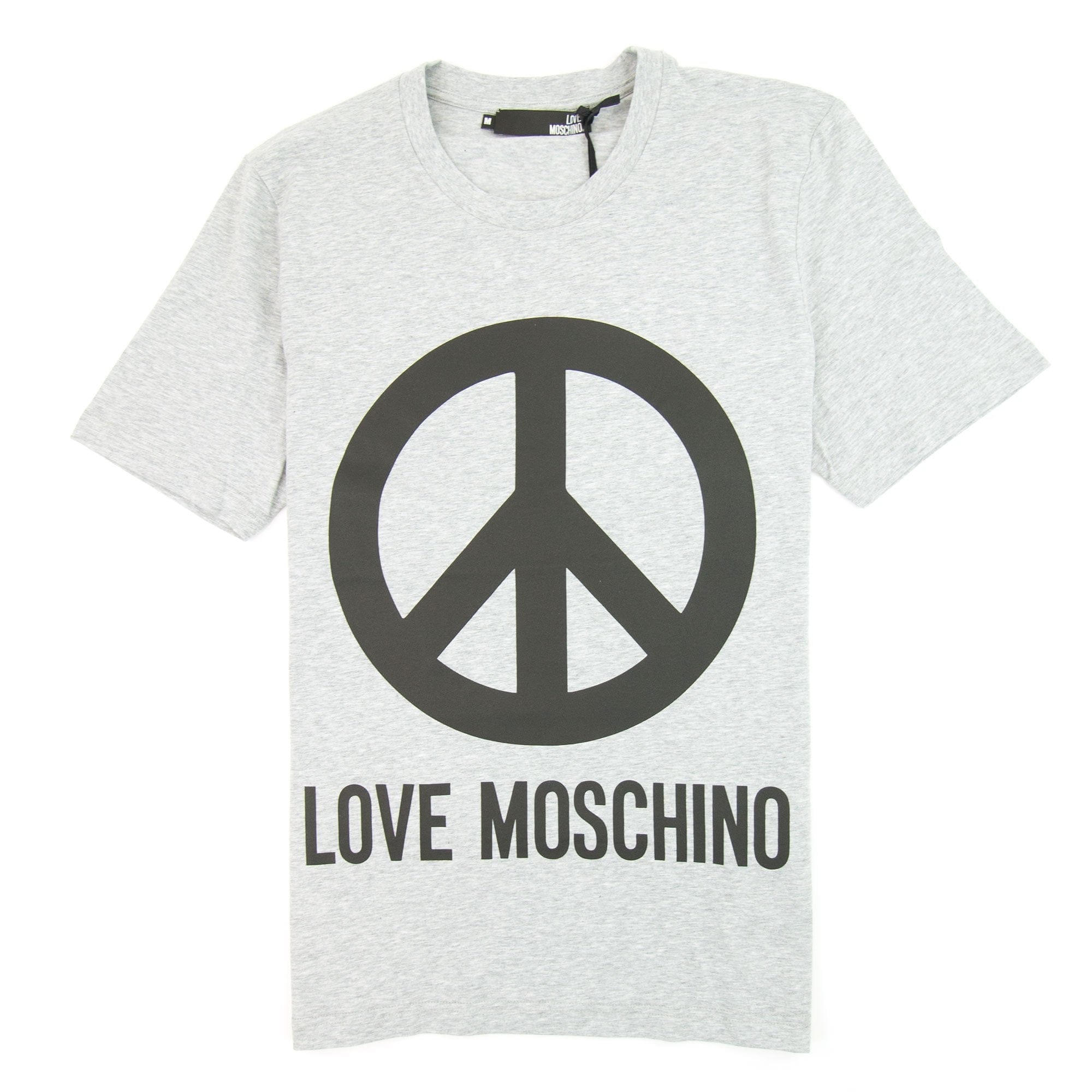 Love Moschino Peace T-shirt Grey/Black