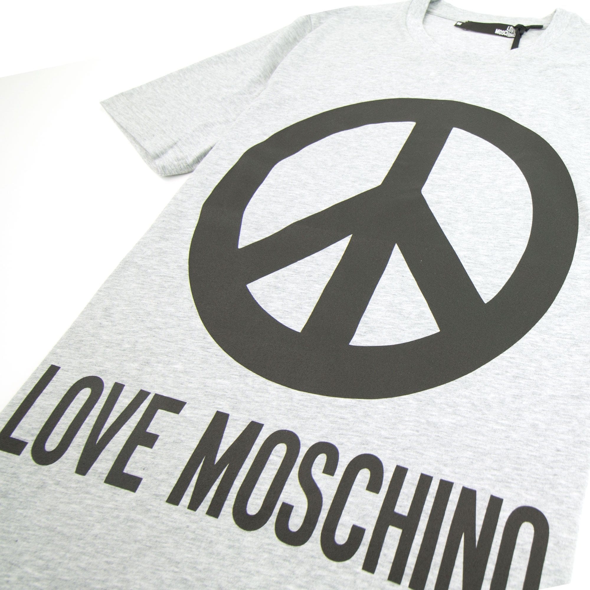 Love Moschino Peace T-shirt Grey/Black
