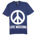 Love Moschino Peace T-shirt Blue/White