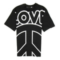 Love Moschino Love Peace Cotton T-shirt Black/White