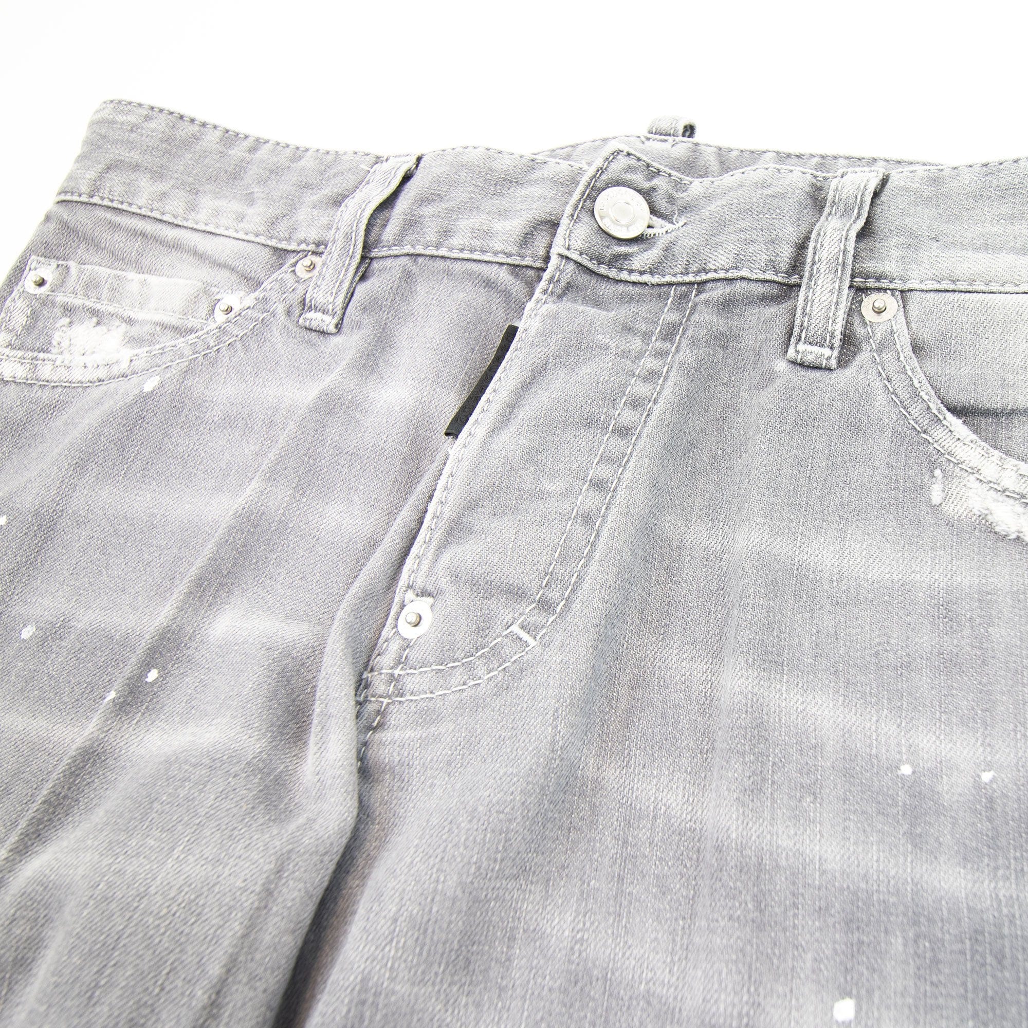 Dsquared2 Grey Denim Slim Jeans Grey