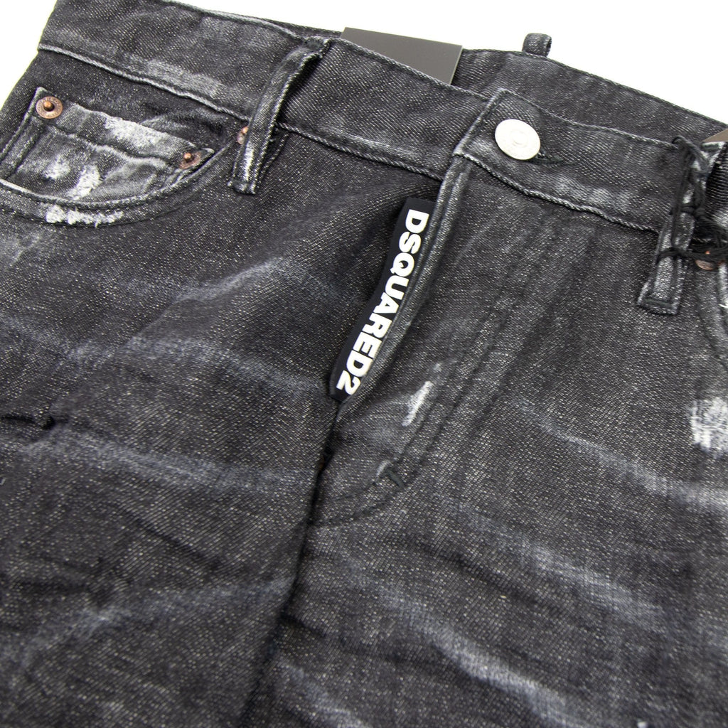 Dsquared2 Black Worked Slim Jeans Black