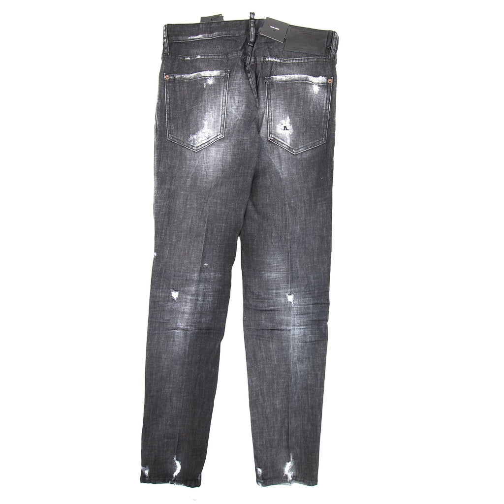 Dsquared2 Black Worked Slim Jeans Black